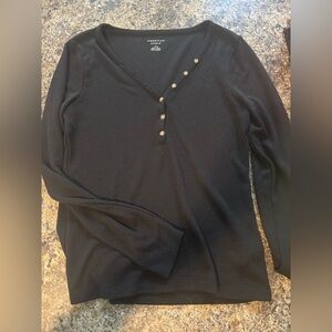 American Eagle Outfitters Black Knit Top